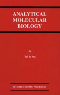 cover of the book Analytical Molecular Biology