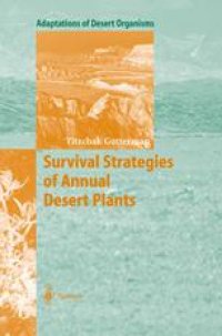 cover of the book Survival Strategies of Annual Desert Plants