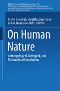 cover of the book On Human Nature: Anthropological, Biological, and Philosophical Foundations