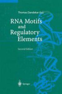 cover of the book RNA Motifs and Regulatory Elements