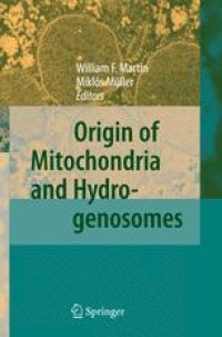 cover of the book Origin of Mitochondria and Hydrogenosomes