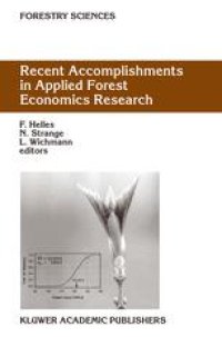 cover of the book Recent Accomplishments in Applied Forest Economics Research