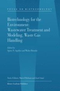 cover of the book Biotechnology for the Environment: Wastewater Treatment and Modeling, Waste Gas Handling