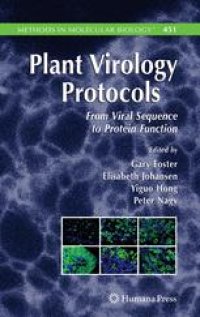 cover of the book Plant Virology Protocols: From Viral Sequence to Protein Function