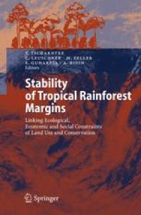 cover of the book Stability of Tropical Rainforest Margins: Linking Ecological, Economic and Social Constraints of Land Use and Conservation