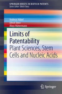 cover of the book Limits of Patentability: Plant Sciences, Stem Cells and Nucleic Acids