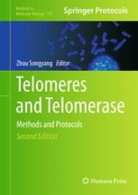 cover of the book Telomeres and Telomerase: Methods and Protocols