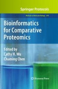 cover of the book Bioinformatics for Comparative Proteomics