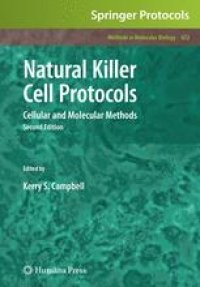 cover of the book Natural Killer Cell Protocols: Cellular and Molecular Methods