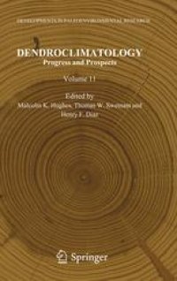 cover of the book Dendroclimatology: Progress and Prospects