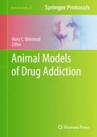 cover of the book Animal Models of Drug Addiction