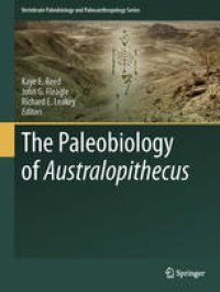 cover of the book The Paleobiology of Australopithecus