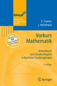 cover of the book Vorkurs Mathematik: Arbeitsbuch zum Studienbeginn in Bachelor-Studiengangen