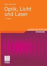 cover of the book Optik, Licht und Laser