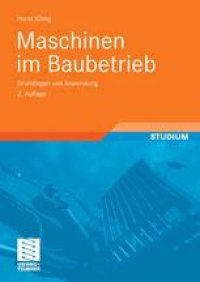 cover of the book Maschinen im Baubetrieb: Grundlagen und Anwendung