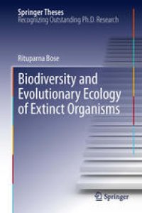 cover of the book Biodiversity and Evolutionary Ecology of Extinct Organisms