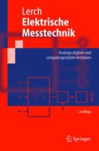 cover of the book Elektrische Messtechnik: Analoge, digitale und computergestutzte Verfahren