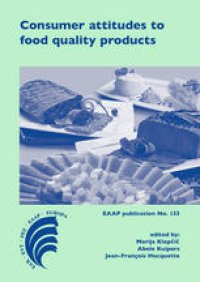 cover of the book Consumer attitudes to food quality products: Emphasis on Southern Europe