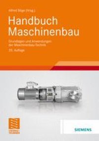 cover of the book Handbuch Maschinenbau: Grundlagen und Anwendungen der Maschinenbau-Technik