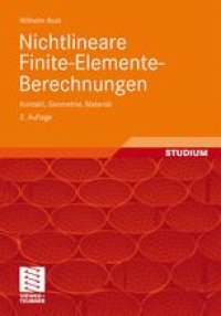 cover of the book Nichtlineare Finite-Elemente-Berechnungen: Kontakt, Geometrie, Material