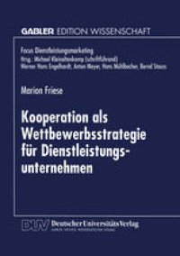 cover of the book Kooperation als Wettbewerbsstrategie für Dienstleistungsunternehmen