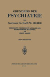 cover of the book Grundriss der Psychiatrie