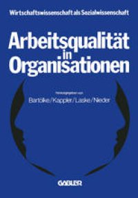 cover of the book Arbeitsqualitat in Organisationen