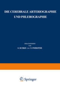 cover of the book Die cerebrale Arteriographie und Phlebographie