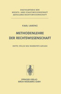 cover of the book Methodenlehre der Rechtswissenschaft