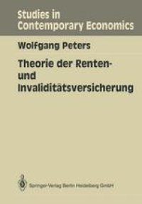 cover of the book Theorie der Renten- und Invaliditatsversicherung