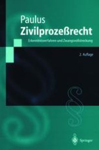 cover of the book Zivilprozeßrecht: Erkenntnisverfahren und Zwangsvollstreckung