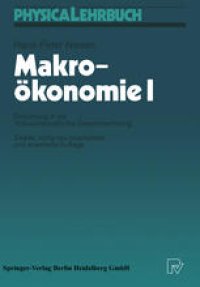 cover of the book Makroökonomie I: Einführung in die Volkswirtschaftliche Gesamtrechnung