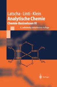 cover of the book Analytische Chemie: Chemie—Basiswissen III