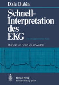 cover of the book Schnell-Interpretation des EKG: Ein programmierter Kurs