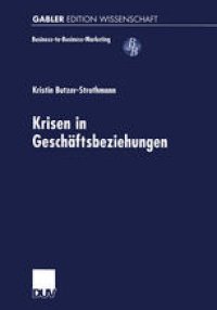 cover of the book Krisen in Geschaftsbeziehungen