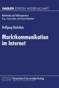 cover of the book Marktkommunikation im Internet