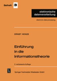 cover of the book Einfuhrung in die Informationstheorie