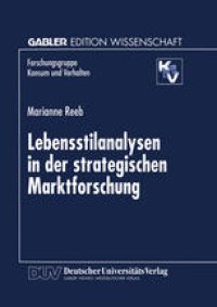 cover of the book Lebensstilanalysen in der strategischen Marktforschung