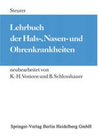 cover of the book Lehrbuch der Hals-, Nasen- und Ohrenkrankheiten: Für Studierende und Ärzte