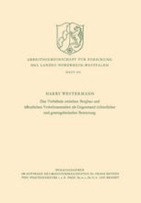 cover of the book Das Verhaltnis zwischen Bergbau und offentlichen Verkehrsanstalten als Gegenstand richterlicher und gesetzgeberischer Bewertung