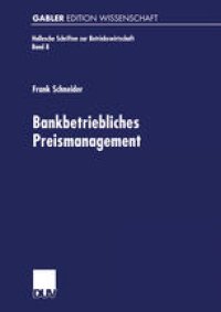 cover of the book Bankbetriebliches Preismanagement