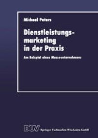 cover of the book Dienstleistungsmarketing in der Praxis: Am Beispiel eines Messeunternehmens