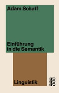 cover of the book Einfuhrung in die Semantik