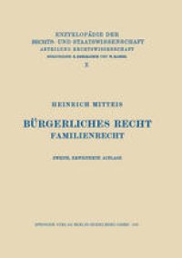 cover of the book Burgerliches Recht: Familienrecht