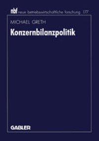 cover of the book Konzernbilanzpolitik