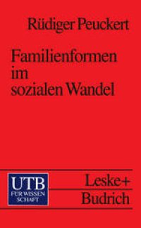 cover of the book Familienformen im sozialen Wandel