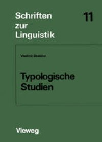 cover of the book Typologische Studien