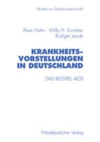 cover of the book Krankheitsvorstellungen in Deutschland: Das Beispiel AIDS