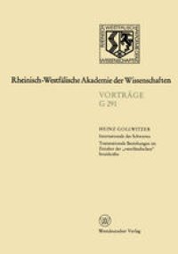 cover of the book Geisteswissenschaften: Vortrage · G 291