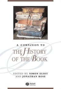 cover of the book A Companion to the History of the Book